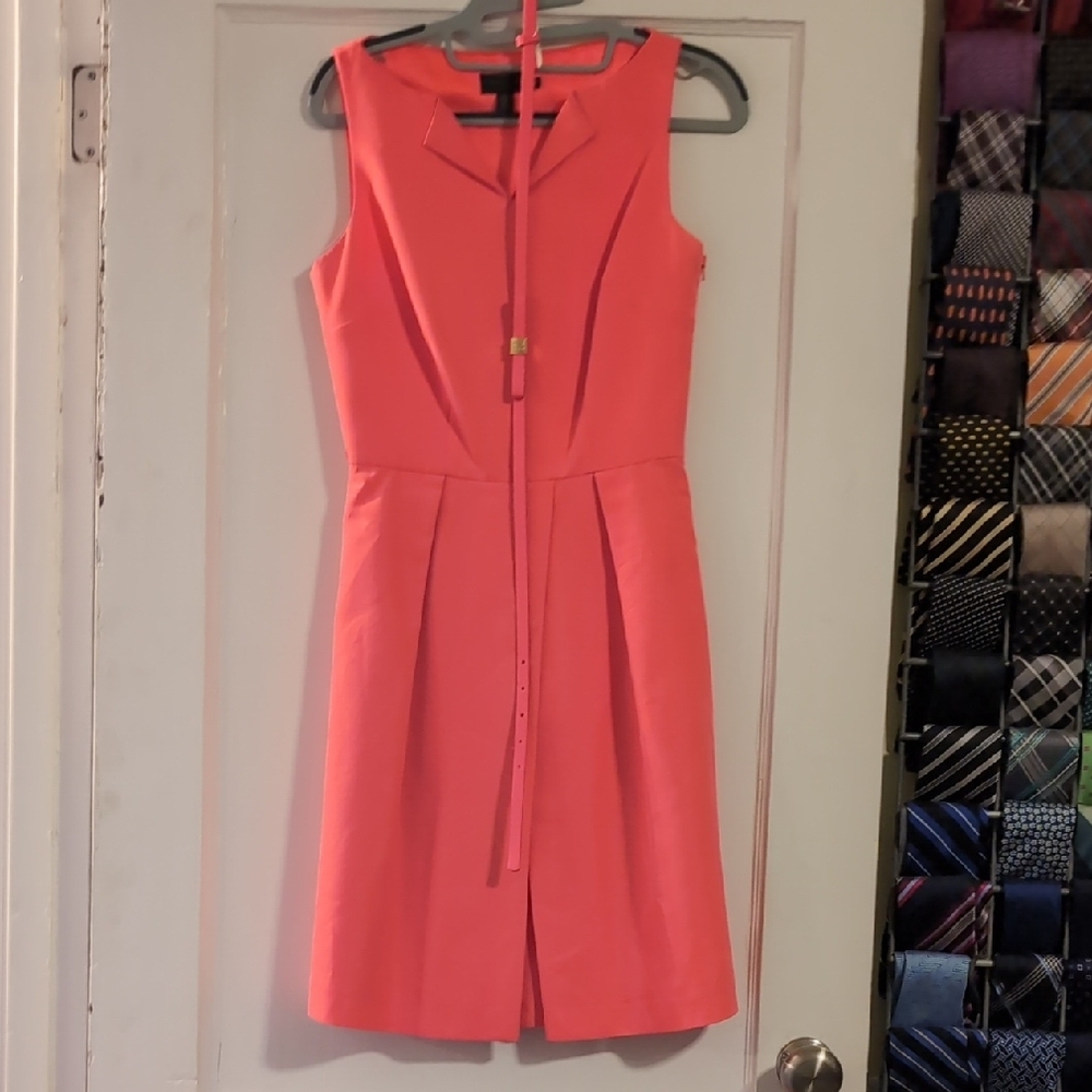 Ted Baker Coral Sleeveless Dress Sz 1